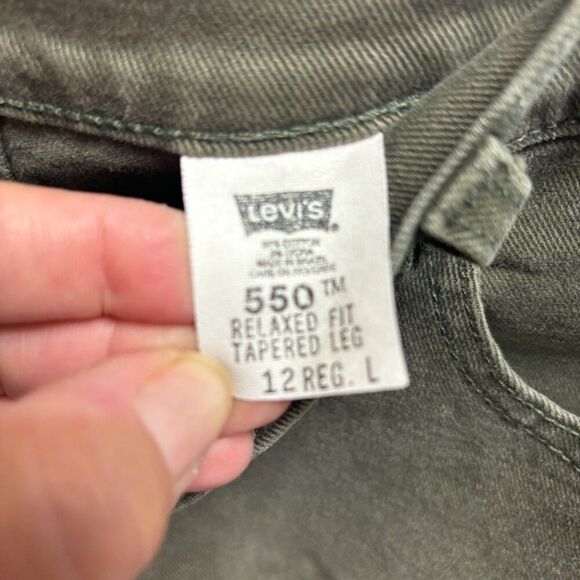 Levi's 550 Jeans - Green - Size 12R L - 1492 - Picture 2 of 3